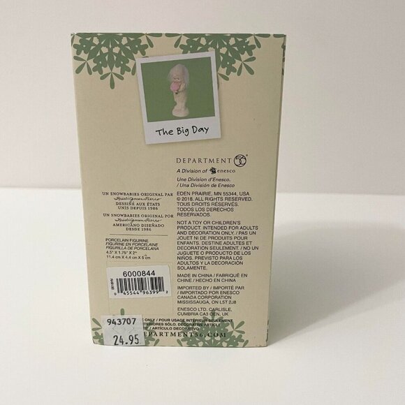 Dept 56 Snowbabies The Big Day Bride Wedding Blue Eyes Figurine - Picture 3 of 15